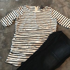 Striped maternity top